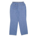 CHIC Womens Jeans Blue Relaxed Straight Denim W28 L30 Elasticated Waistband