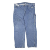 DICKIES Mens Jeans Blue Regular Straight Denim Medium W38 L30 Workwear Zip