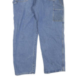 DICKIES Mens Jeans Blue Regular Straight Denim Medium W38 L30 Workwear Zip