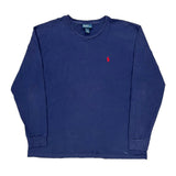 Polo By Ralph Lauren Long Sleeve T-Shirt - Large Blue Cotton
