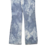 LEVI'S 517 Bootcut Womens Jeans Blue Cotton Blend Regular W26 L30 Bleach Effect