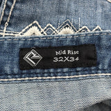 Rock & Roll Hall Of Fame Boot Cut Jeans - 34W US 10 Blue Denim