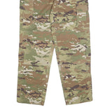 AMERICAN APPAREL Mens Cotton Blend Regular Cargo Trousers W34 L32 Camouflage