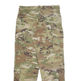 AMERICAN APPAREL Mens Cotton Blend Regular Cargo Trousers W34 L32 Camouflage