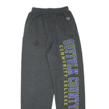 CHAMPION Mens Joggers Grey Suffolk County Print Slim Tapered S W24 L30 Cotton