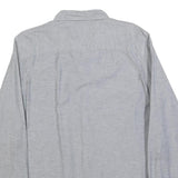 TIMBERLAND Mens Grey Cotton Blend Casual Shirt L Button Down Pocket Long Sleeve