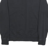NIKE Mens Black Crew Neck XS Cotton Blend Sweatshirt Embroidered Logo