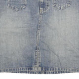 OLD NAVY Womens Blue Denim Mini Skirt Cotton Blend M Casual Everyday Wear
