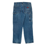 Dickies Carpenter Jeans - 34W 30L Blue Cotton