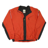 ADIDAS Mens Red & Black Equipment Track Jacket L Polyester Blend Zip