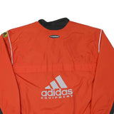ADIDAS Mens Red & Black Equipment Track Jacket L Polyester Blend Zip