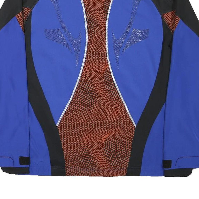 ODLO Womens Blue & Red Sports Performance Jacket S Polyester Blend Zip Athletic