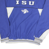 COLOSSEUM ATHLETICS Mens Blue & White ISU Pullover L Sweatshirt V-Neck Athletic