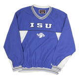 COLOSSEUM ATHLETICS Mens Blue & White ISU Pullover L Sweatshirt V-Neck Athletic