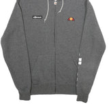 PUMA Womens Grey Cotton Blend Full Zip Hoodie UK 10 Comfort Casual Wear