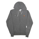 PUMA Womens Grey Cotton Blend Full Zip Hoodie UK 10 Comfort Casual Wear