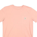 CARHARTT Womens Pink Pocket T-Shirt L Short Sleeve Crew Neck Classic Fit
