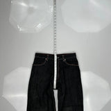 Evolution Wide Leg Jeans - 30W 28L Dark Wash Cotton