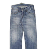 LEVI'S Mens Blue Regular Straight Denim Medium W28 L29 Classic Cotton Blend Zip