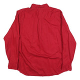 CHAPS Mens Red Shirt XL Button-Down Collar Long Sleeve Cotton Blend Casual