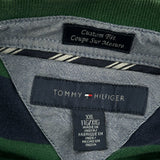 Tommy Hilfiger Striped Polo Shirt - 2XL Green Cotton