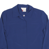 COUNTRY SOPHISTICATES Womens Blue Shirt S Polyester Blend Classic Formal