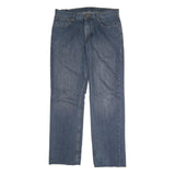 CARHARTT Mens Blue Regular Fit Straight Leg Denim Rinse W38 L34 Workwear Jeans