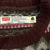 Levis Slim Fit Sweater - 2XL Multicoloured Wool Blend
