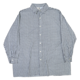 LOTUS Mens Black & White Check Shirt XL Cotton Button Down Casual Formal