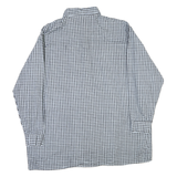 LOTUS Mens Black & White Check Shirt XL Cotton Button Down Casual Formal