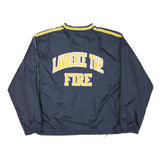HOLLOWAY Mens Navy Blue & Yellow V-Neck XL Sweatshirt Lawrence Twp Fire Team