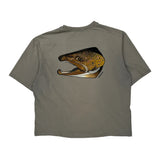 Patagonia Trout Graphic T-Shirt - Medium Gray Cotton