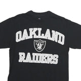 MAJESTIC Mens Black Oakland Raiders Graphic T-Shirt M Short Sleeve Crew Neck