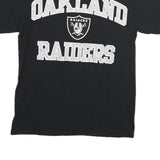 MAJESTIC Mens Black Oakland Raiders Graphic T-Shirt M Short Sleeve Crew Neck