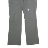 POLARINO Womens Polyester Blend Green Regular Fit Straight Leg Trousers W32 L34