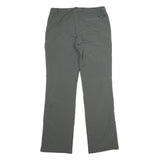 POLARINO Womens Polyester Blend Green Regular Fit Straight Leg Trousers W32 L34