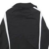 PUMA Womens Black & White Track Jacket L Polyester Blend Zip Athletic Sportswear