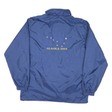 JOHN HALLS ALASKA Womens Blue Nylon Zip Jacket M Plain Lightweight Outerwear