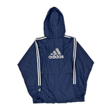 Vintage Adidas Jacket - Large Blue Nylon