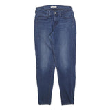 LEVI'S 710 Womens Jeans Blue Slim Skinny Denim W27 L30 Stretch Zip