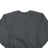 THE BEST Mens Grey Sweatshirt S Cartoon Print Cotton Blend Crew Neck Long Sleeve