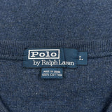 Polo By Ralph Lauren Sweater - Large Blue Cotton