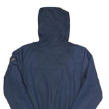 ELLESSE Mens Navy Blue Jacket M Polyester Plain Hooded Casual Outdoor