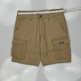 Wrangler Cargo Shorts - 34W 10L Khaki Cotton