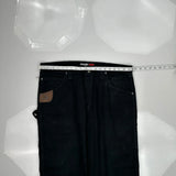 Riders Wrangler Cargo Pants - 40W 32L Black Cotton