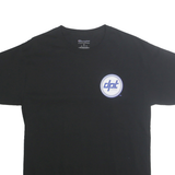 CHAMPION Mens Black Graphic T-Shirt M Short Sleeve Crew Neck Cotton Casual