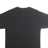 CHAMPION Mens Black Graphic T-Shirt M Short Sleeve Crew Neck Cotton Casual
