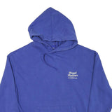 PULL & BEAR Mens Blue Hoodie M Royal Rooster Print Cotton Blend Pullover