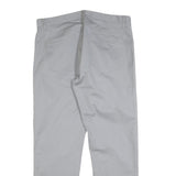 CALVIN KLEIN Mens Cotton Blend Grey Slim Straight Trousers W34 L30 Stylish