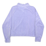 NIKE Womens Lilac Cotton Blend Zip Jacket L Casual Sportswear Lightweight